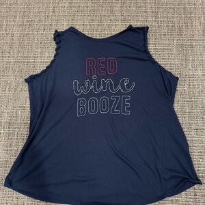 Maurices Navy Tee with Fun Print